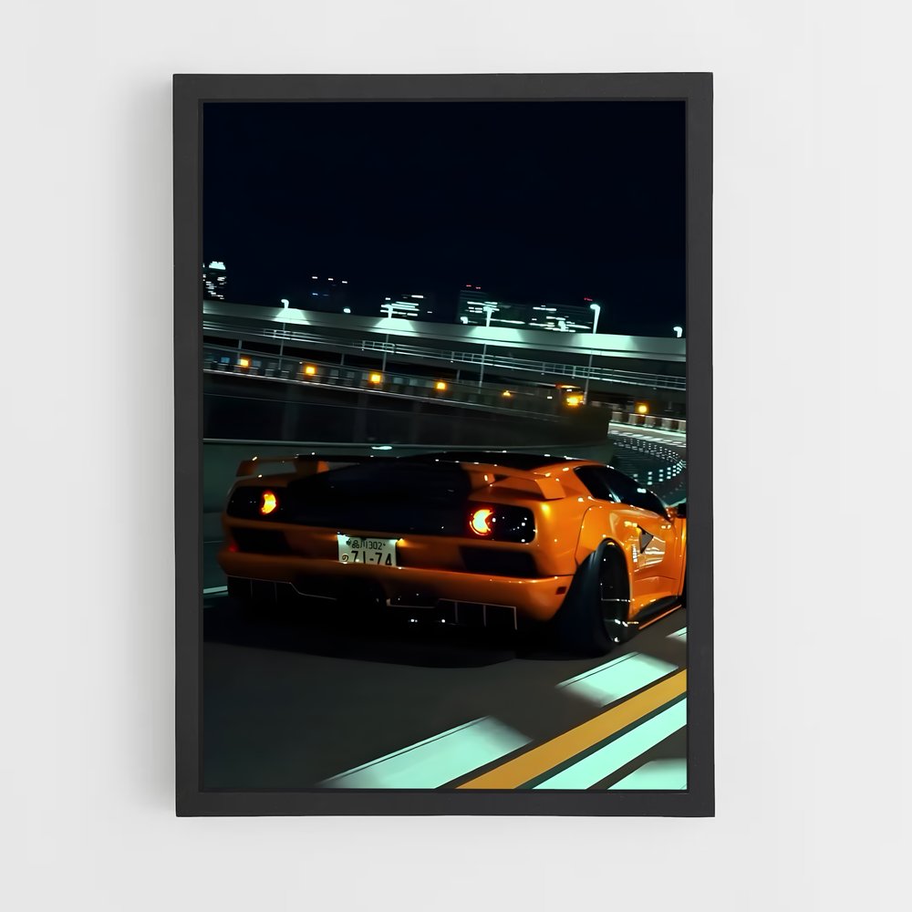 Poster Diablo Quand – affiche Lamborghini (vue 2)